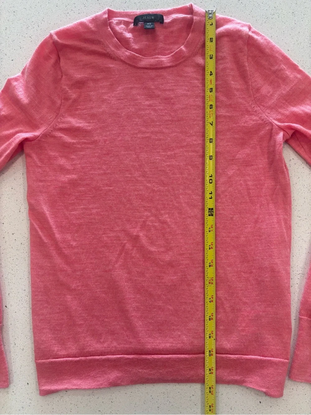J. Crew Women’s 100% Merino Wool Crewneck Sweater - Coral Pink XS